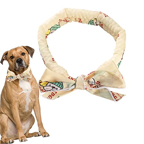 Sommerhalstücher für Hunde, kühlendes Halsband für Haustiere, wiederverwendbar, Cartoon-Muster, dekorativer Schal zur Kühlung des Halskörpers Keloc von Keloc