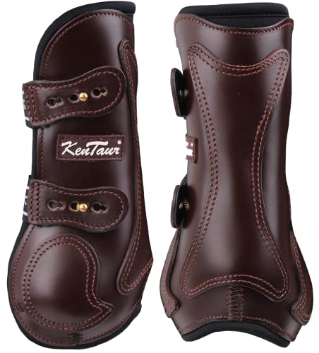 KenTaur Leder-Springgamaschen "Roma", Farbe: dark brown, Große: VB (Cob) von KenTaur