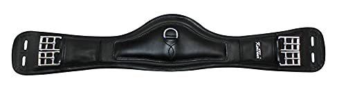 KenTaur Sattelkurzgurt Elastik Leder Padova Soft, Länge:60, Farbe:schwarz von KenTaur