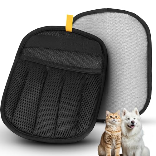Tierhaarentferner, 2025 aktualisierte Fünf-Finger-Elektrostatische Tierhaarentfernungshandschuhe, Katzen- und Hundehaarentferner für Couch, Möbel, Kleidung, Tierfellentfernungswerkzeug von Kenodo