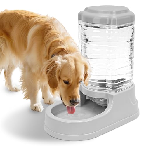 Kenond 2,5 Gallonen Automatischer Hundewasserspender, Schwerkraft-Wassernapf für Hunde, 9,5 l großer Wassernapfspender, geeignet für Indoor/Outdoor Haustier Hunde Kenond 2,5 Gallonen Automatischer Hundewasserspender, Schwerkraft-Wassernapf für Hunde, 9,5 l großer Wassernapfspender, geeignet für Indoor/Outdoor Haustier Hunde von Kenond