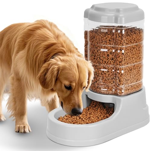 Kenond 9.5L Gravity Large Dog Feeder Automatischer Hundefutterspender Geeignet für Indoor/Outdoor von Kenond