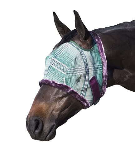Kensington Fliegenmaske mit Fleecebesatz für Pferde – schützt Gesicht und Augen vor Fliegen und Sonnenstrahlen und ermöglicht gleichzeitig volle Sichtbarkeit – atmungsaktiv und ohne Wärmeübertragung, von Kensington Protective Products