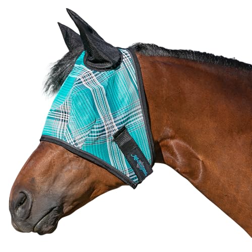 Kensington Signature Fliegenmaske mit Webbesatz, weiche Netz-Ohren und Vorlock-Öffnung, Größe: L, durchschnittliche Farbe: 2021 - Atlantis von Kensington