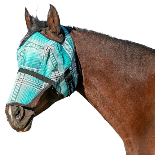 Kensington Signature Fliegenmaske mit abnehmbarer Nase (XL-Lrg.Horse, 2021 - Atlantis) von Kensington