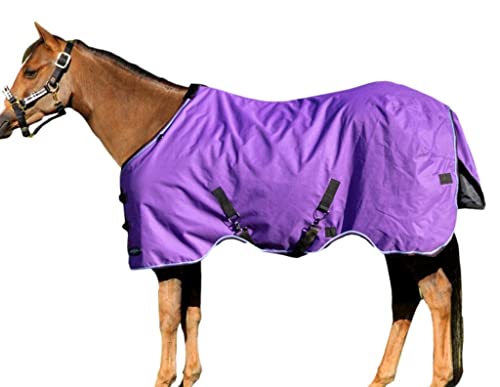 Kensington Signature Pony Turnout – stabile Decke Tageskleidung, wasserdicht und reißfest, 180 g (Größe 57, Violett) von Kensington