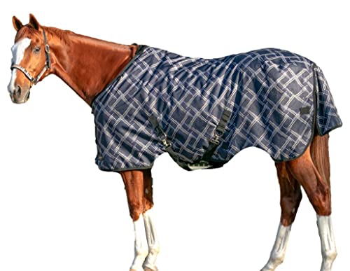 Kensington Signature Pony Turnout – stabile Decke Tageskleidung, wasserdicht und reißfest, 180 g (Größe 66, Deluxe Black) von Kensington