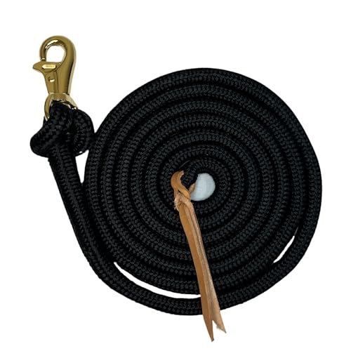 Kensington Trainingsleine, Größe: 3,4 m, Farbe: Schwarz / Gold von Kensington