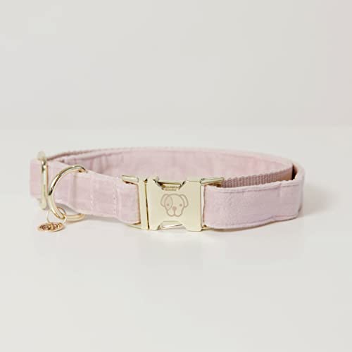 Kentucky Dogwear Halsband Dog Collar 'Velvet' - Old Rose, L von Kentucky