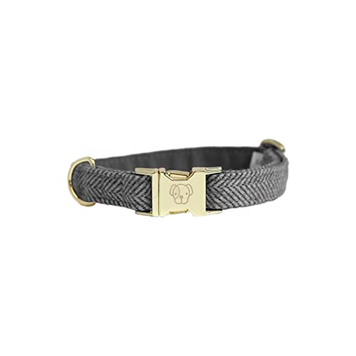 Kentucky Dogwear Hundehalsband Wolle, Größe:S 28-40cm, Farbe:grau von Kentucky