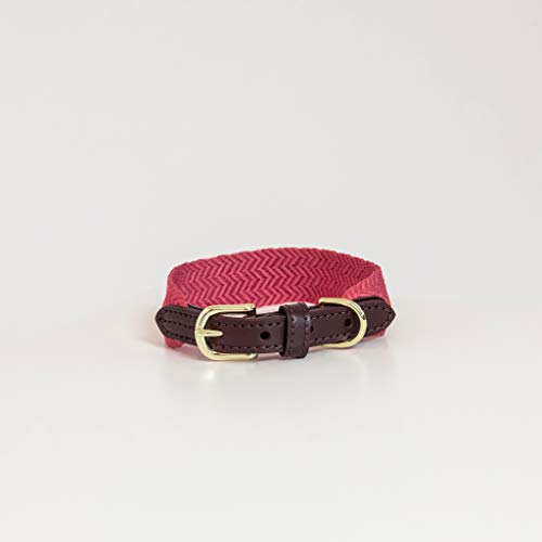 Kentucky Dogwear Jacquard Hundehalsband, Größe:M, Farbe:pink von Kentucky