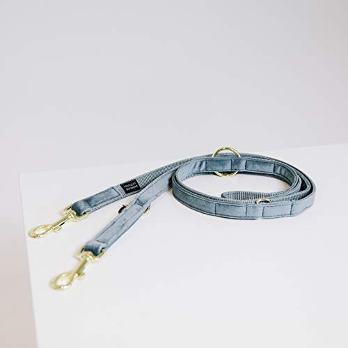 Kentucky - Samt Hundeleine - Hellblau - 200cm Kentucky - Samt Hundeleine - Hellblau - 200cm von Kentucky