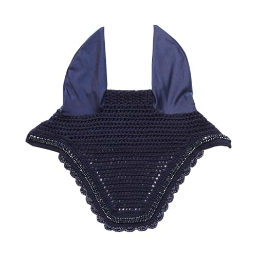 Kentucky Horsewear - Wellington Fliegenmütze - Stone & Pearl - Dunkel Navy - Cob von Kentucky