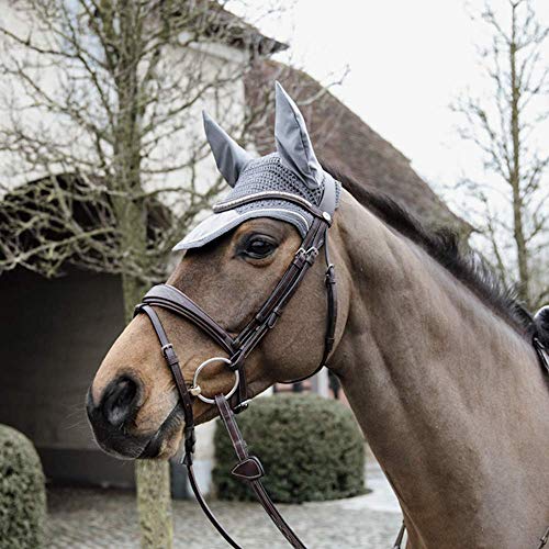 Kentucky - Wellington Ohrhaube - Samt - Grau - Für Pferd von Kentucky