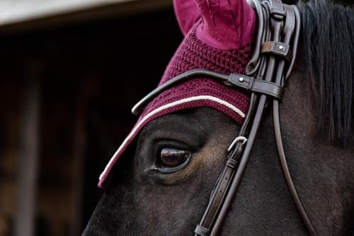 Kentucky Horsewear Fliegenohren Wellington Velvet, Größe:Full, Farbe:Bordeaux von Kentucky Horsewear