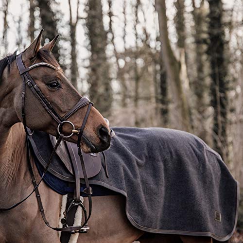 Kentucky Horsewear Heavy Fleece Ausreitdecke, Größe:M, Farbe:Darkgrey von Kentucky