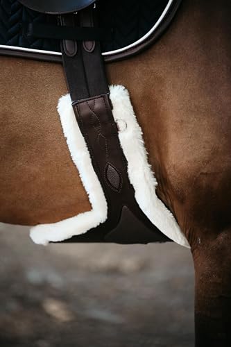 Kentucky Horsewear Lammfell Stollengurt Spezial braun, Länge:115, Farbe:braun von Kentucky