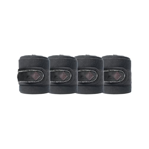 Kentucky - Fleecebandagen Velvet Pearls schwarz von Kentucky
