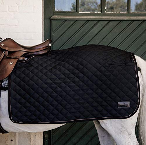 Kentucky Horsewear Quadrat Ausreitdecke mit künstlichem Kaninchenfell 160g, Größe:L, Farbe:schwarz von Kentucky Horsewear