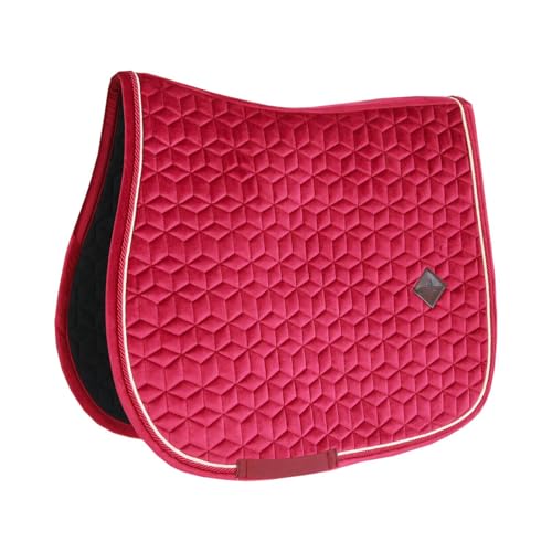 Kentucky Horsewear - Samt Schabracke - Satteldecke - Springen - Fuchsia von Kentucky