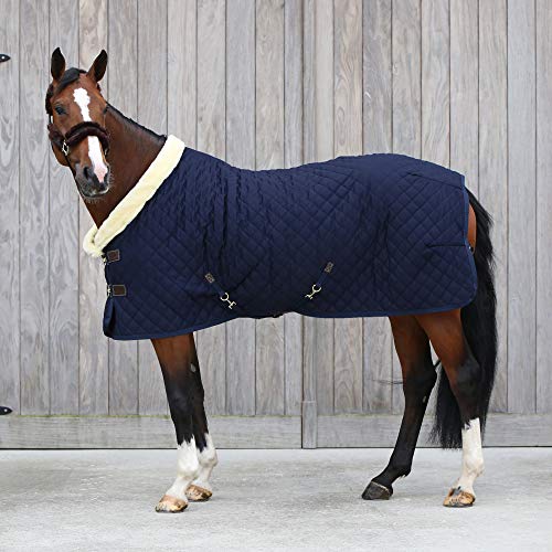 Kentucky Horsewear Tiny Show Rug Turnierdecke Pony mit künstlichem Kaninchenfell 160g, Größe:115, Farbe:Marine von Kentucky Horsewear