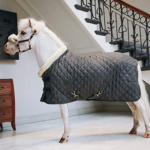 Kentucky Horsewear Tiny Show Rug Turnierdecke Pony mit künstlichem Kaninchenfell 160g, Größe:80, Farbe:grün von Kentucky Horsewear
