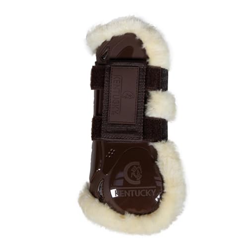 Kentucky Vegan Sheepskin Tendon Boots Velcro, Größe:M, Farbe:braun von Kentucky