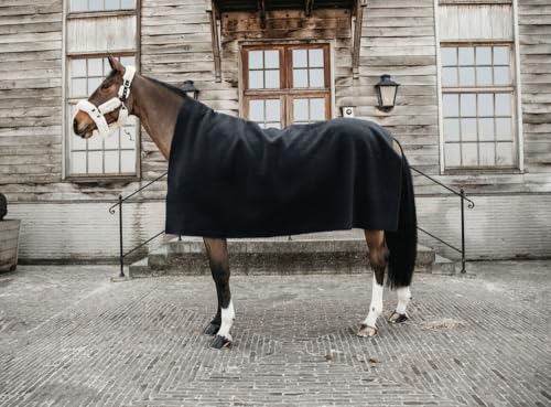 Fleecedecke Square Heavy schwarz 140x120cm von Kentucky