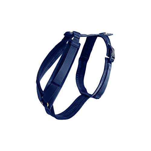 Kentucky Dogwear Hundegeschirr für kleine Hunde (XS, 22 – 36 cm), Velours, Marineblau, hochwertig, einfacher Verschluss, einfach verstellbar, bequem, stilvoll, Geschirr für Hunde und Welpen von Kentucky