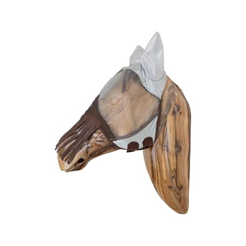 Kentucky - Fliegenmaske Classic mit Ohren und Nasenfransen Silber Full Kentucky - Fliegenmaske Classic mit Ohren und Nasenfransen Silber Full von Kentucky