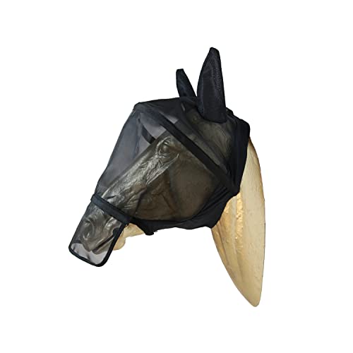 Kentucky Horsewear Fliegenmaske Pro, Größe:Cob, Farbe Kentucky Horsewear:Black von Kentucky