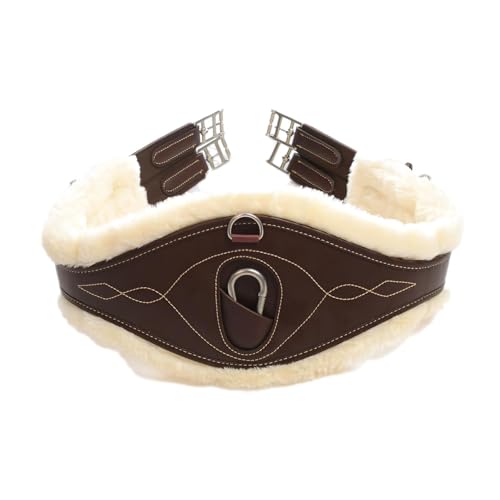 Kentucky Horsewear - Gurt - Anatomischer Gurt Wolle/Fell braun 135 cm von Kentucky