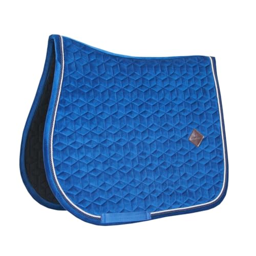 Kentucky Horsewear - Schabracke - Basic Velvet Satteldecke - Springen - Cob - Marine von Kentucky