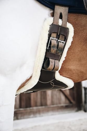 Kentucky - Lammfell Stollengurt Kurz Braun 60 cm von Kentucky
