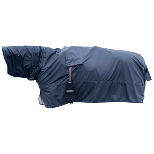Kentucky - Regendecke 100% wasserdicht mit Steigbügelöffnung Marine Size L, 6'6-7'0 von Kentucky