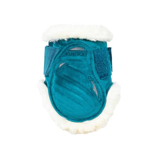 Kentucky - Vegan Sheepskin Streichkappe Junge Pferde Velvet Emerald S von Kentucky