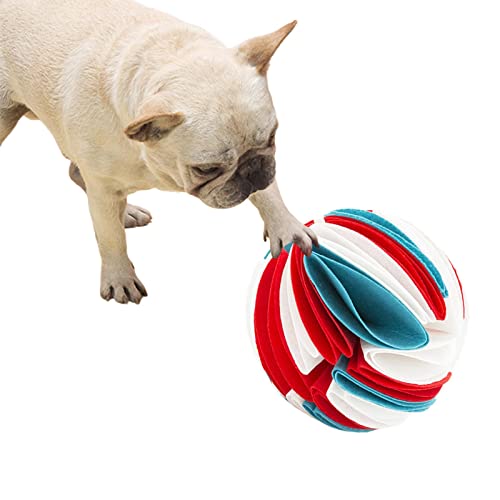 Keptfeet Hund Schnüffelmatte | Hundespielball gegen Langeweile | Schnüffelmatte Interaktives Hundespielzeug Ball Dog Brain Mental Stimulierendes Puzzlespielzeug für Hunde von Keptfeet