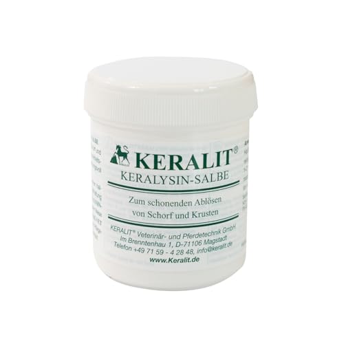 Keralit Keralysin-Salbe für Pferde | 110g | zur Unterstützung der Haut | Schonend Krusten und Schorf lösen | Gegen Hautreizungen | Dünnflüssige Öle von Keralit