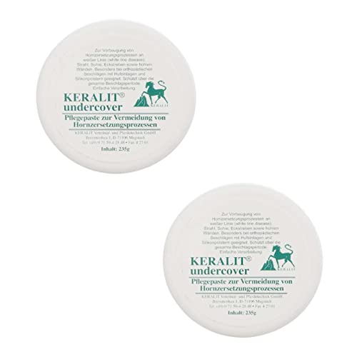 Keralit Undercover Hufpflegepaste für Pferde - Set - 2 x 235 ml Dose von Keralit