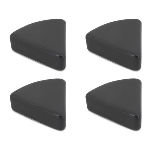 4er-Set Unterlegfüße aus Keramik – dreieckige Untersetzer, 7×8 cm – Abstandhalter für Pflanzkübel, Blumentöpfe, Garten, Balkon, Terrasse (Anthrazit) von Kerazo