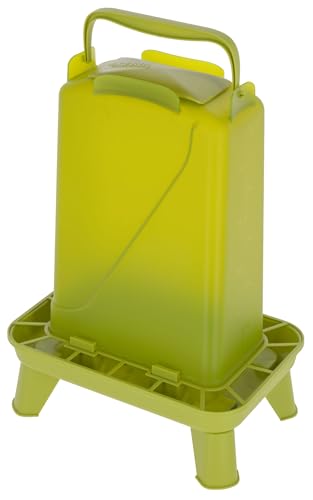 Kerbl Futterautomat 5,5 L für Geflügel rechteckig – Kunststoff Grün (Gewicht 0,22 kg, Kunststoff) 70189 von Kerbl Hobbyfarming