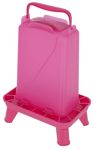 Kerbl Futterautomat 5,5 L für Geflügel rechteckig – Kunststoff Pink (Gewicht 0,22 kg, Kunststoff) 70191 von Kerbl Hobbyfarming