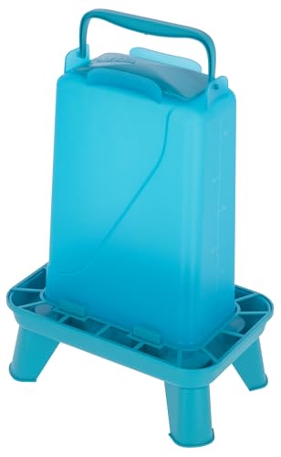 Kerbl Futterautomat 3,5 L für Geflügel rechteckig – Kunststoff Blau (Gewicht 0,22 kg, Kunststoff) 70186 von Kerbl Hobbyfarming