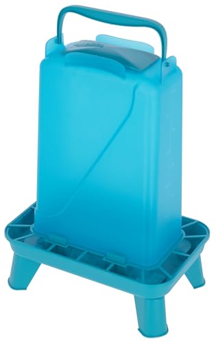 Kerbl Futterautomat 5,5 L für Geflügel rechteckig – Kunststoff Blau (Gewicht 0,22 kg, Kunststoff) 70187 von Kerbl Hobbyfarming