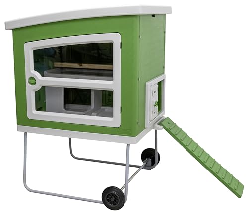 Kerbl Mobile Coop aus Kunststoff, für die Hühnerhaltung auf Grünflächen, L x B x H 119 x 926x 162 cm, mit Doppelwänden, 81738 von Kerbl Hobbyfarming