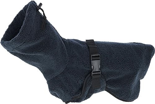 Kerbl Pet Bademantel für Hunde, blau, XL, Rückenlänge 70 cm von Kerbl Pet