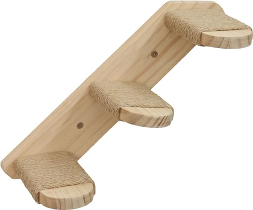 Kerbl Katzenleiter Timber (Farbe Natur, L x B 38 x 16,5 cm, max. Belastbarkeit 6 kg, mit natürlicher Jute, zur Wandmontage, beidseitig montierbar, Katzenspielzeug, Tierzubehör) 80916 Kerbl Katzenleiter Timber (Farbe Natur, L x B 38 x 16,5 cm, max. Belastbarkeit 6 kg, mit natürlicher Jute, zur Wandmontage, beidseitig montierbar, Katzenspielzeug, Tierzubehör) 80916 von Kerbl Pet