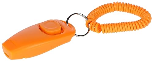 Kerbl Pet Clicker und Pfeife 2in1, orange, 8 cm von Kerbl Pet