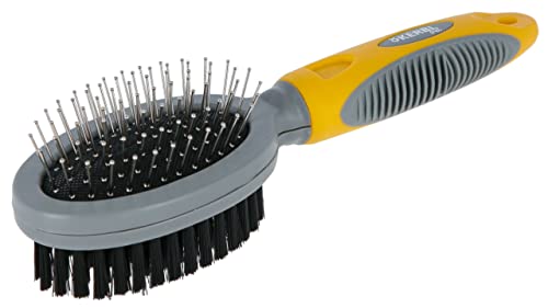 Kerbl Pet Doppelbürste mit Schutzkappen und Borsten oval, 20,5 cm von Kerbl Pet