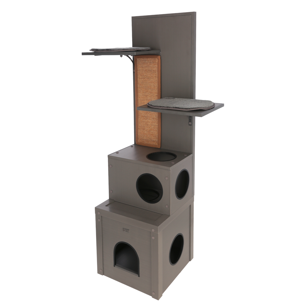 Kerbl Pet ECO-Katzenspielhaus Alex - grau von Kerbl Pet